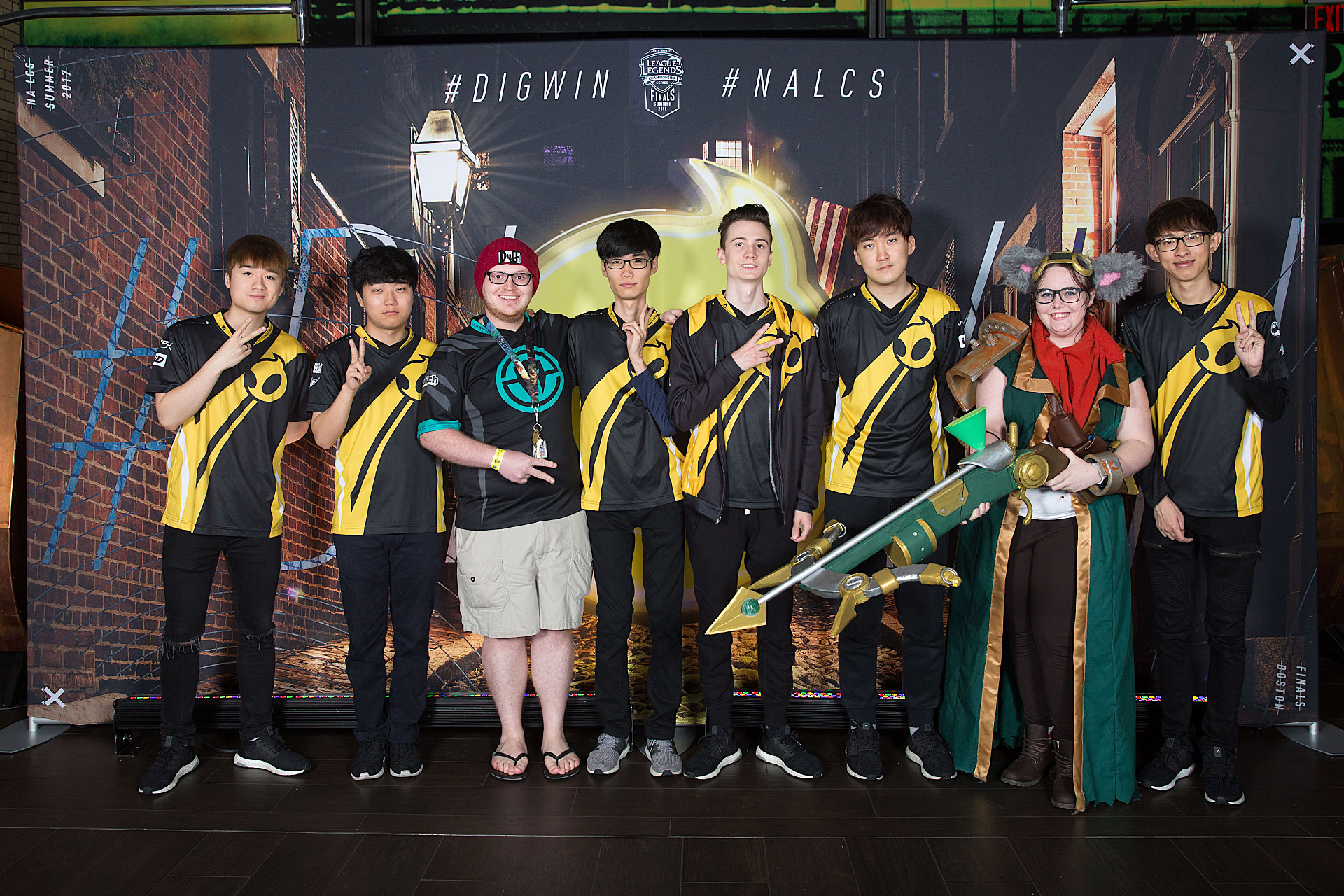 Riot Games League of Legends Photo Station at Legends in TD Garden with Fans