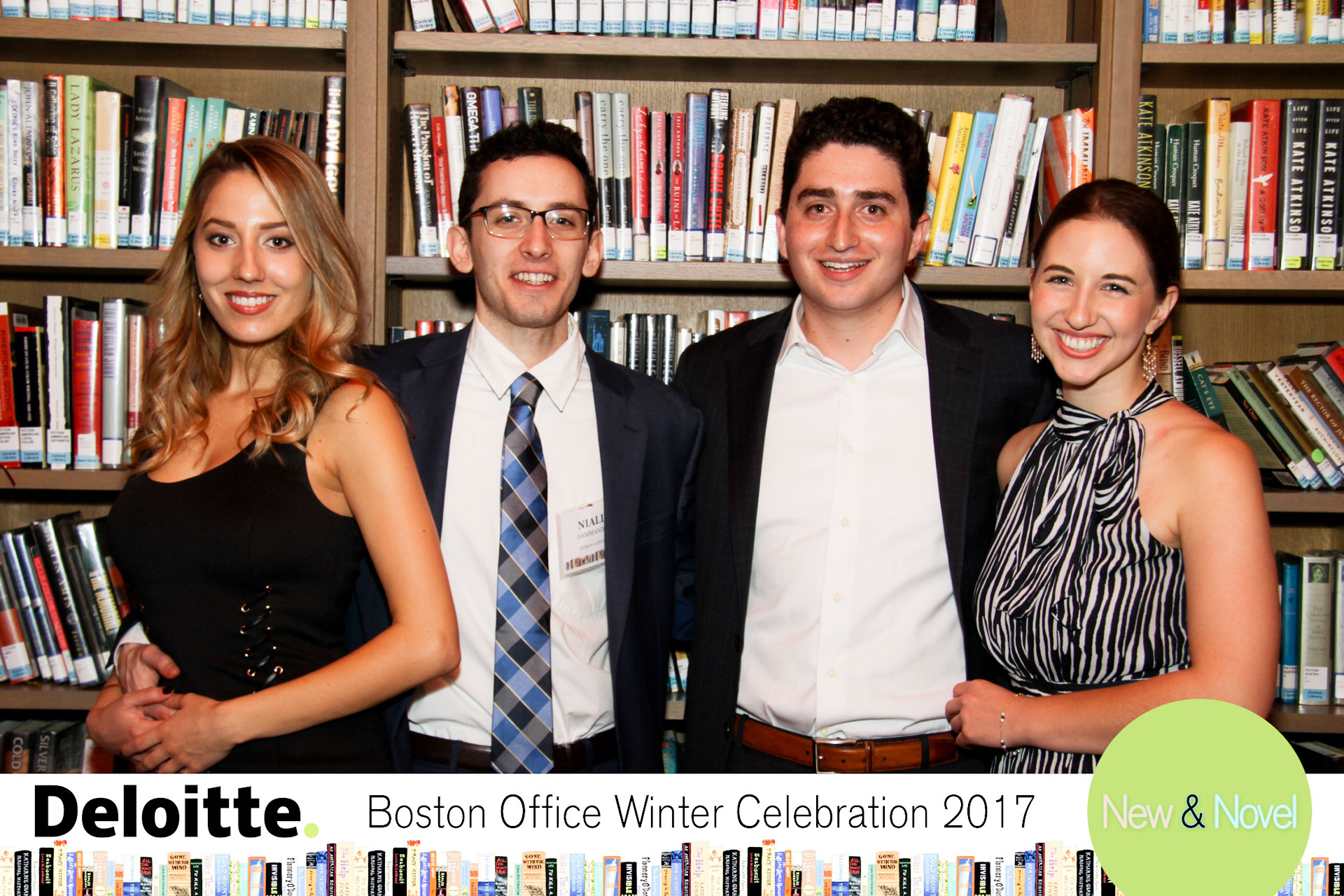 Deloitte Photo Station at Boston Public Library 5x7 Print of Group