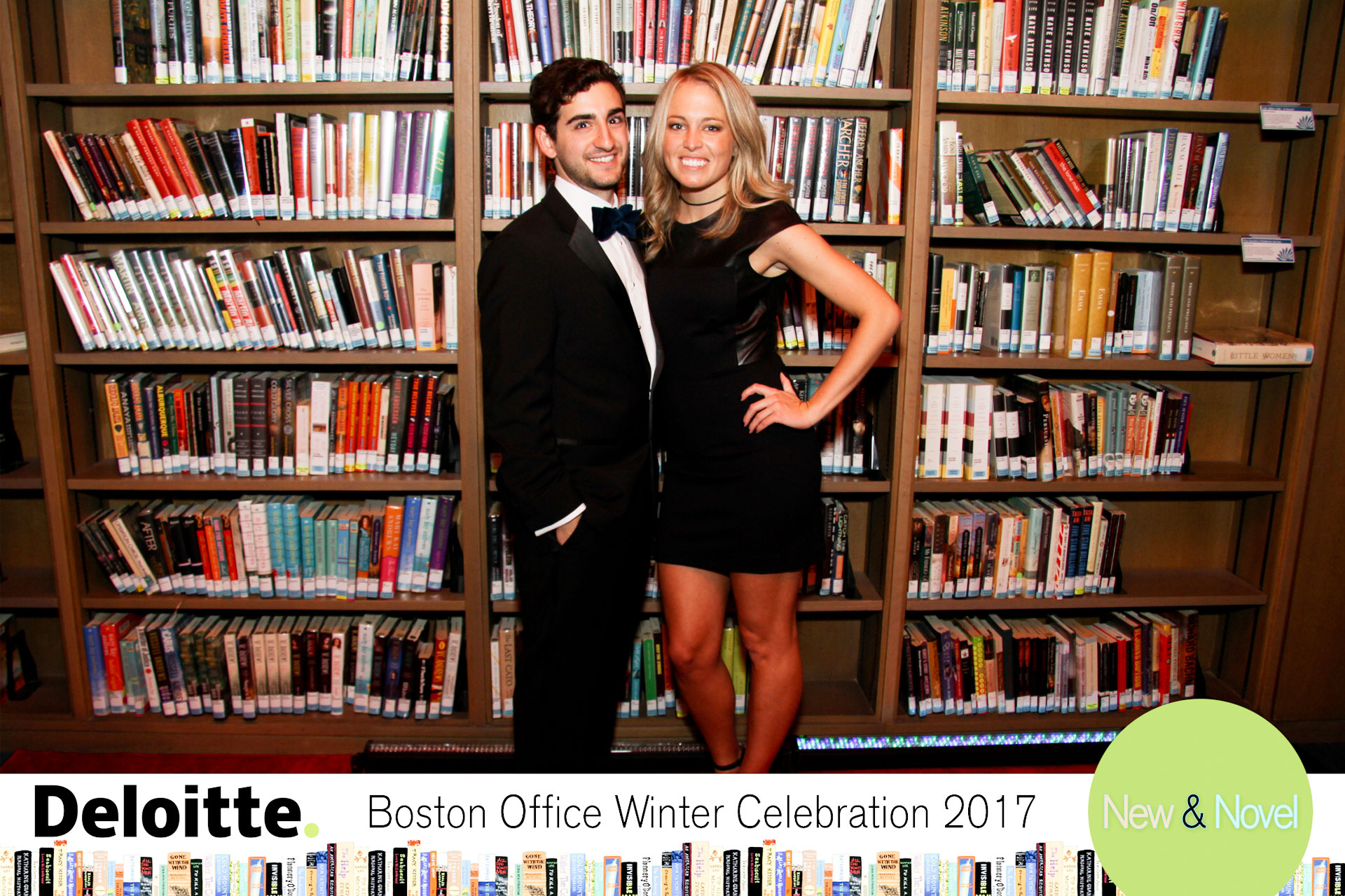 Deloitte Photo Station at Boston Public Library 5x7 Print of Couple