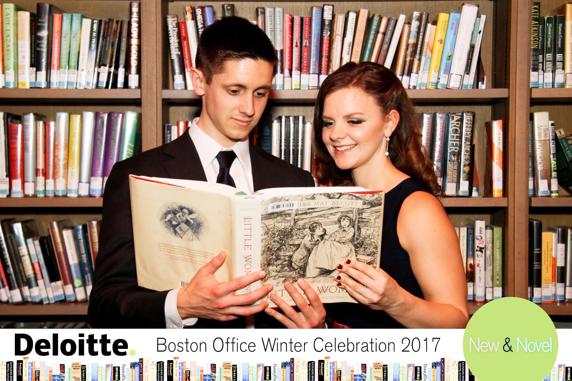 Deloitte Photo Station at Boston Public Library Couple 5x7 Print
