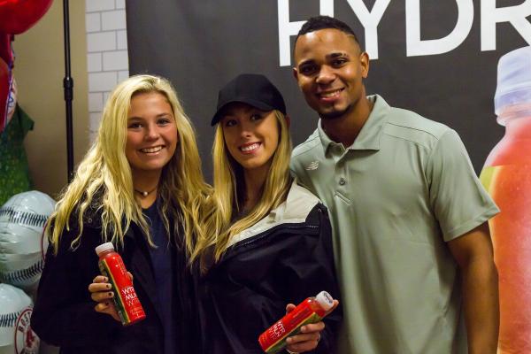 Xander Bogaerts with Fans for WTRMLN WTR at Stop N Shop Appearance